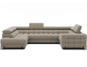 Fectory 6-seters Bubblig hjørnesovesofa med sjeselong og oppbevaring Venstre - Aura 18 - Møbler - Sofaer - Sovesofaer