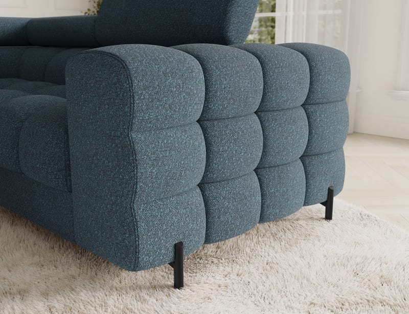 Fectory 6-seters Bubblig hjørnesovesofa med sjeselong og oppbevaring Venstre - Jaffray 40 - Møbler - Sofaer - Sovesofaer