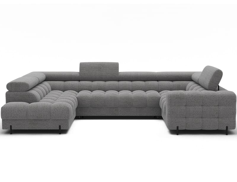 Fectory 6-seters Bubblig hjørnesovesofa med sjeselong og oppbevaring Venstre - Royal 03 - Møbler - Sofaer - Sovesofaer