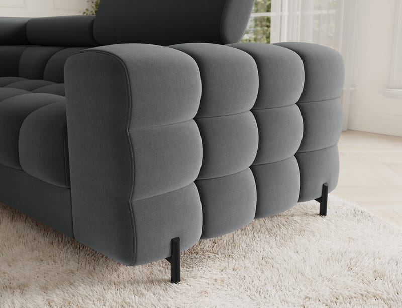Fectory 6-seters Bubblig hjørnesovesofa med sjeselong og oppbevaring Venstre - Sola 06 - Møbler - Sofaer - Sovesofaer
