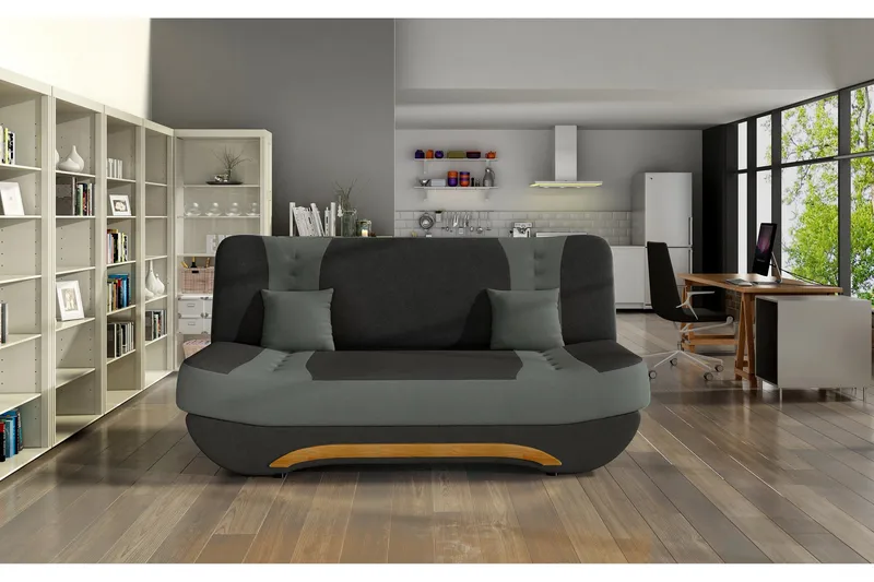 Fenga Sovesofa, Svart/Grå