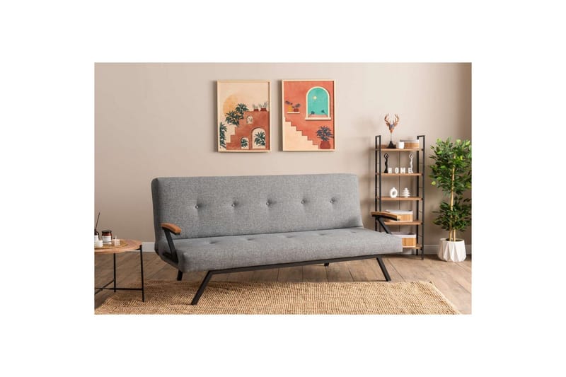 Fennor Sovesofa 2-sits - Lysegrå - Møbler - Sofaer - Sovesofaer