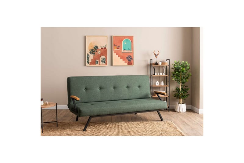 Fennor Sovesofa 3-sits - Grønn - Møbler - Sofaer - Sovesofaer