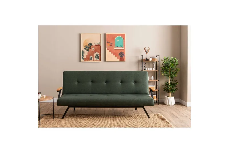 Fennor Sovesofa 3-sits - Grønn - Møbler - Sofaer - Sovesofaer