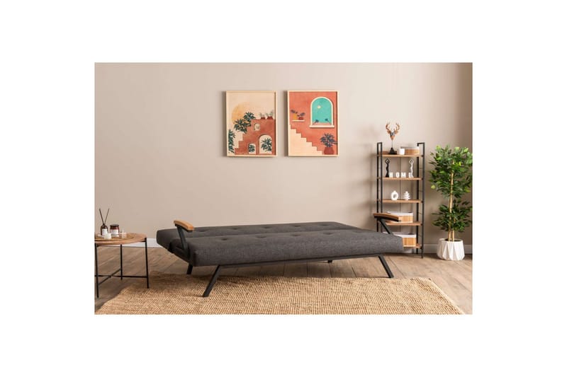 Fennor Sovesofa 3-sits - Mørkegrå - Møbler - Sofaer - Sovesofaer
