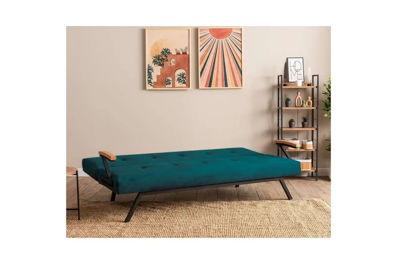 Fennor Sovesofa 3-sits - Petrol Grønn - Møbler - Sofaer - Sovesofaer