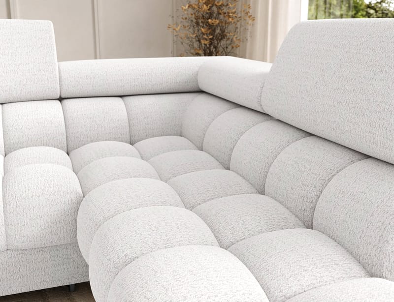 Feraria 6-seters boblete sovesofa med divan og sjeselong, oppbevaring, høyre - Royal 01 - Møbler - Sofaer - Sovesofaer