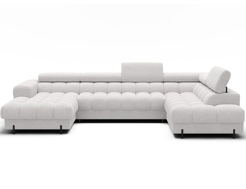 Feraria 6-seters boblete sovesofa med divan og sjeselong, oppbevaring, høyre - Royal 01 - Møbler - Sofaer - Sovesofaer
