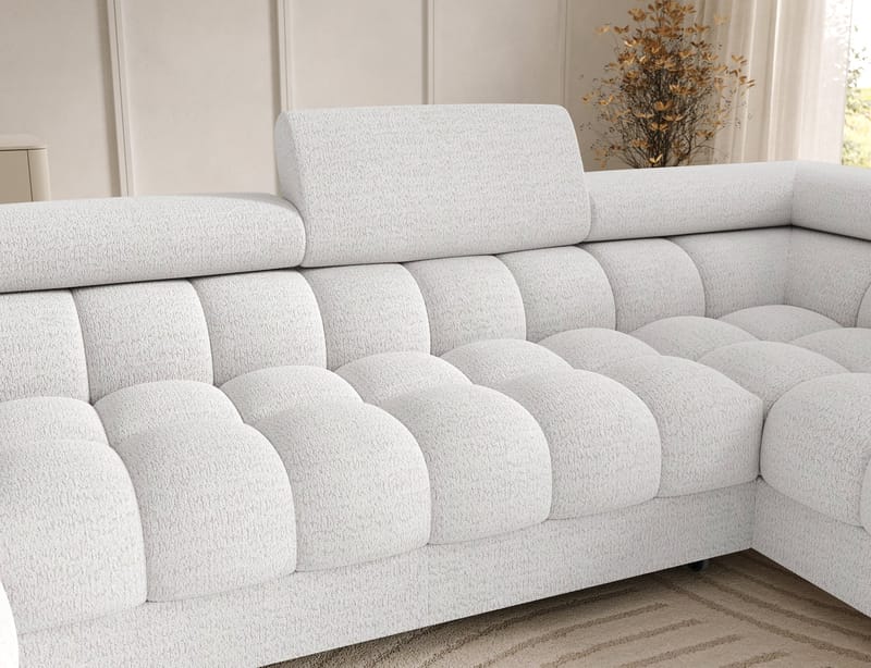 Feraria 6-seters boblete sovesofa med divan og sjeselong, oppbevaring, høyre - Royal 01 - Møbler - Sofaer - Sovesofaer