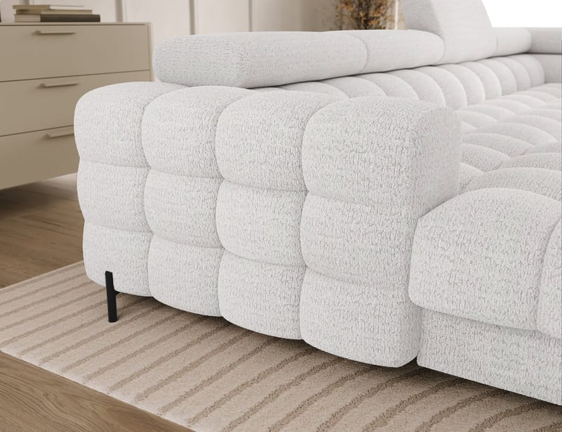 Feraria 6-seters boblete sovesofa med divan og sjeselong, oppbevaring, høyre - Royal 01 - Møbler - Sofaer - Sovesofaer