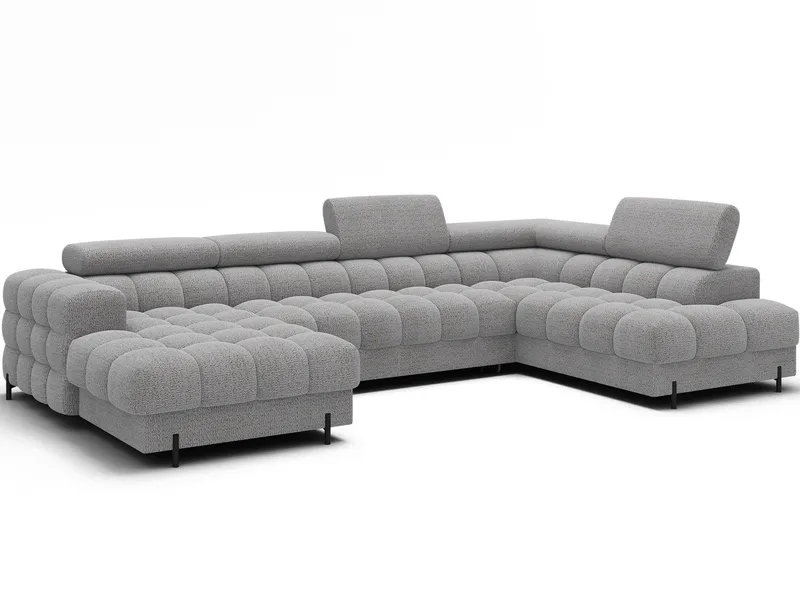 Feraria 6-seters boblete sovesofa med divan og sjeselong, oppbevaring, høyre, Royal 03