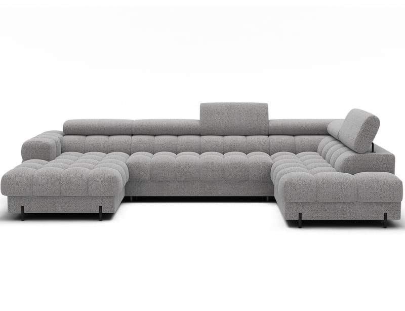 Feraria 6-seters boblete sovesofa med divan og sjeselong, oppbevaring, høyre - Royal 03 - Møbler - Sofaer - Sovesofaer