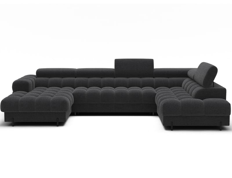Feraria 6-seters boblete sovesofa med divan og sjeselong, oppbevaring, høyre - Royal 05 - Møbler - Sofaer - Sovesofaer