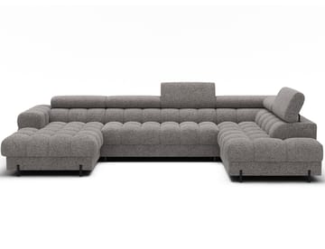 Feraria 6-seters boblete sovesofa med divan og sjeselong, oppbevaring, høyre - Pellerito 20 - Møbler - Sofaer - Sovesofaer