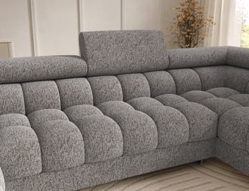 Feraria 6-seters boblete sovesofa med divan og sjeselong, oppbevaring, høyre - Pellerito 20 - Møbler - Sofaer - Sovesofaer
