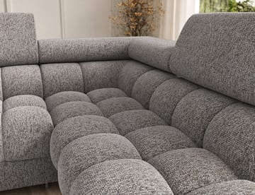 Feraria 6-seters boblete sovesofa med divan og sjeselong, oppbevaring, høyre - Pellerito 20 - Møbler - Sofaer - Sovesofaer