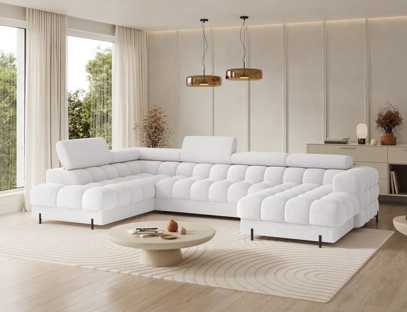 Feraria 6-seters Bubblig sovesofa med divan og sjeselong, oppbevaring Venstre - Royal 01 - Møbler - Sofaer - Sovesofaer