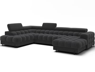 Feraria 6-seters Bubblig sovesofa med divan og sjeselong, oppbevaring Venstre - Royal 05 - Møbler - Sofaer - Sovesofaer - Hjørnesovesofa