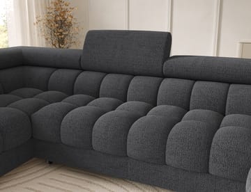 Feraria 6-seters Bubblig sovesofa med divan og sjeselong, oppbevaring Venstre - Royal 05 - Møbler - Sofaer - Sovesofaer - Hjørnesovesofa