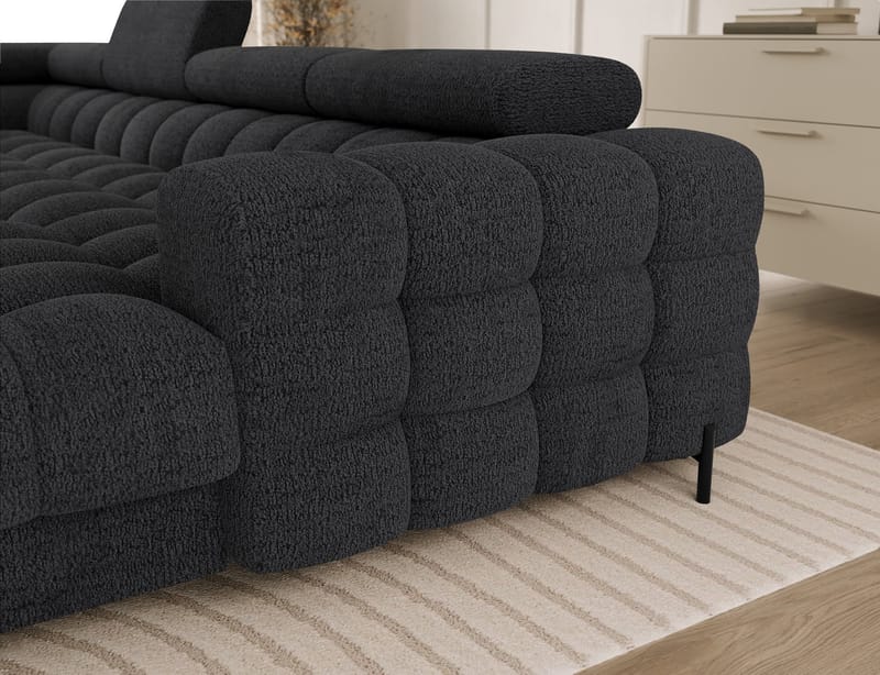 Feraria 6-seters Bubblig sovesofa med divan og sjeselong, oppbevaring Venstre - Royal 05 - Møbler - Sofaer - Sovesofaer