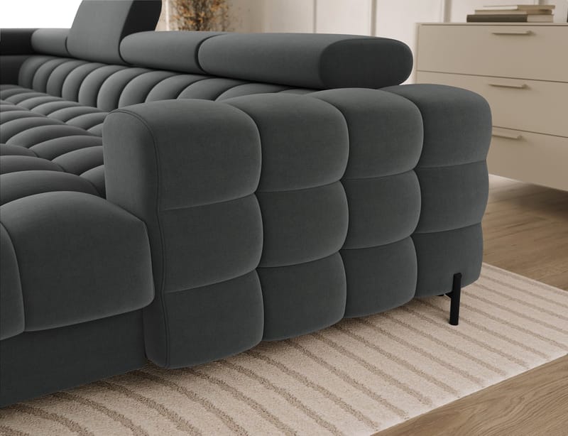 Feraria 6-seters Bubblig sovesofa med divan og sjeselong, oppbevaring Venstre - Sola 06 - Møbler - Sofaer - Sovesofaer