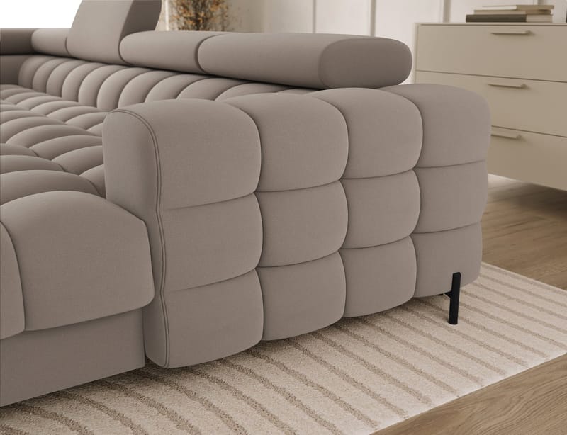 Feraria 6-seters Bubblig sovesofa med divan og sjeselong, oppbevaring Venstre - Sola 18 - Møbler - Sofaer - Sovesofaer
