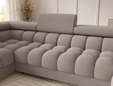 Feraria 6-seters Bubblig sovesofa med divan og sjeselong, oppbevaring Venstre - Sola 18 - Møbler - Sofaer - Sovesofaer