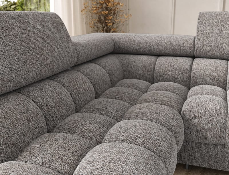 Feraria 6-seters Bubblig sovesofa med divan og sjeselong, oppbevaring Venstre - Pellerito 20 - Møbler - Sofaer - Sovesofaer