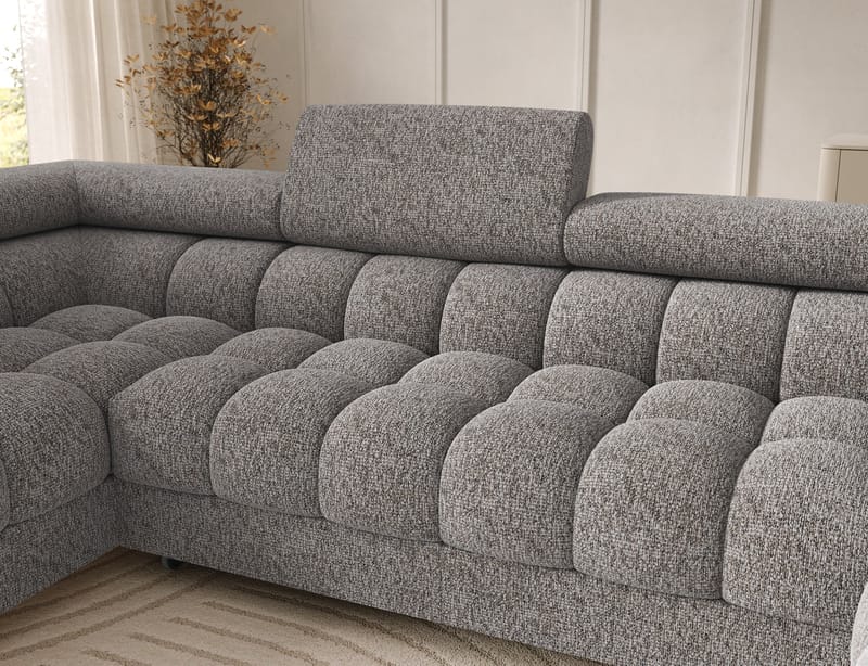 Feraria 6-seters Bubblig sovesofa med divan og sjeselong, oppbevaring Venstre - Pellerito 20 - Møbler - Sofaer - Sovesofaer