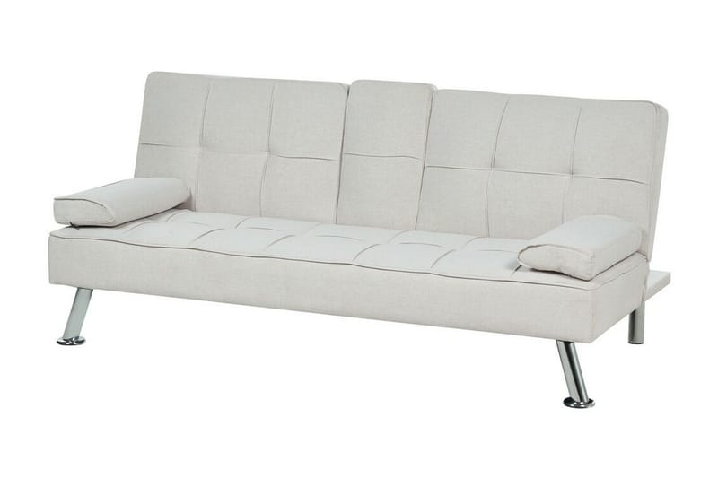 Ferne Sovesofa 3-seter - Beige/Sølv - Møbler - Sofaer - Sovesofaer
