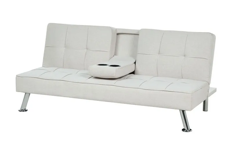 Ferne Sovesofa 3-seter - Beige/Sølv - Møbler - Sofaer - Sovesofaer