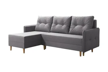 Fernisia Hjørnesovesofa - Grå - Møbler - Sofaer - Sovesofaer