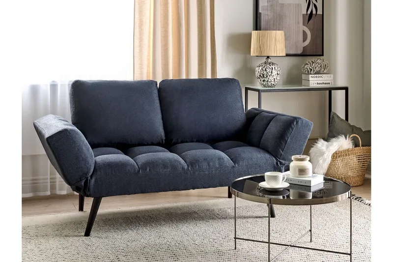 Ferrel Sovesofa 2-seter - Blå/Svart - Møbler - Sofaer - Hjørnesofa - Hjørnesofa med divan