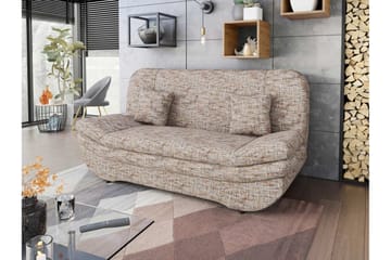 Figurelle 2-seter Rektangulær Sovesofa i Stoff - Flerfarget|Beige - Møbler - Sofaer - Sovesofaer