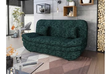 Figurelle 2-seter Rektangulær Sovesofa i Stoff - Grønn - Møbler - Sofaer - Sovesofaer
