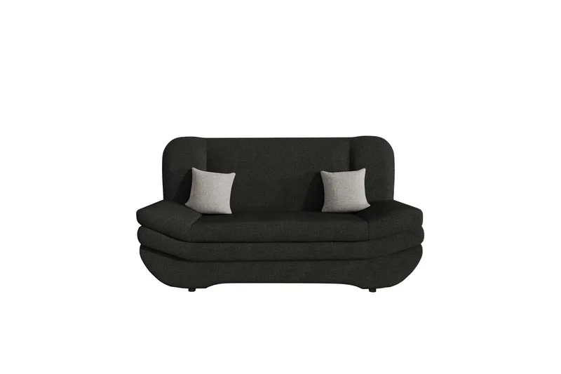 Figurelle Sovesofa 2-seter - Svart/Grå - Møbler - Sofaer - Sovesofaer
