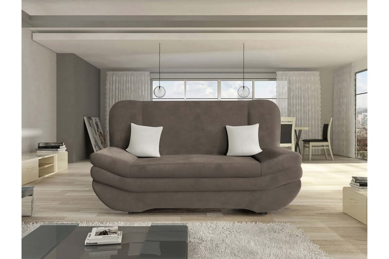 Figurelle Sovesofa 3-seter - Brun - Møbler - Sofaer - Sovesofaer