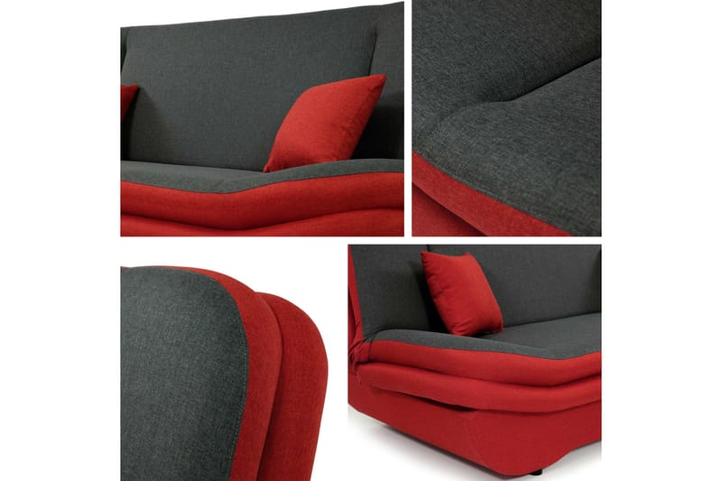 Figurelle Sovesofa 3-seter - Brun - Møbler - Sofaer - Sovesofaer