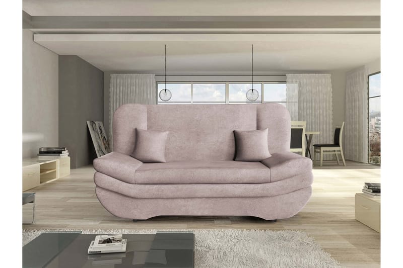 Figurelle Sovesofa 3-seter - Rosa - Møbler - Sofaer - Sovesofaer