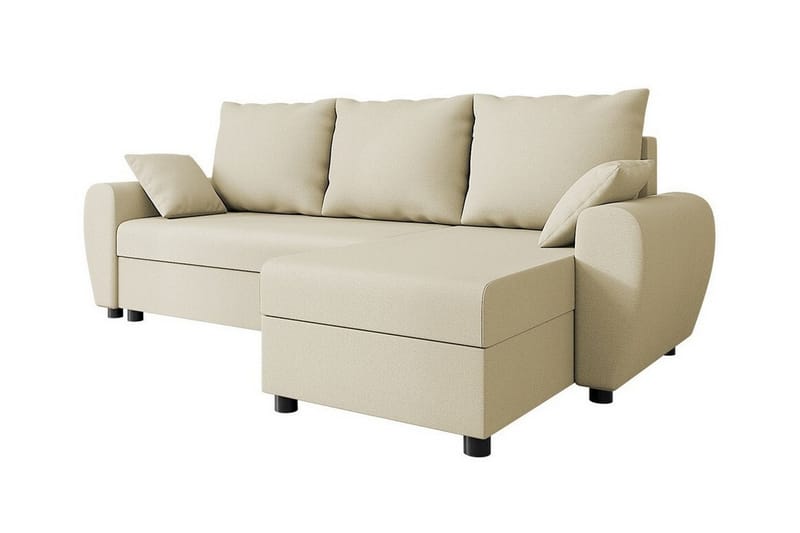 Fionara 3-seters Hjørnesovesofa - Beige - Møbler - Sofaer - Sovesofaer