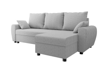 Fionara 3-seters Hjørnesovesofa - Grå - Møbler - Sofaer - Sovesofaer