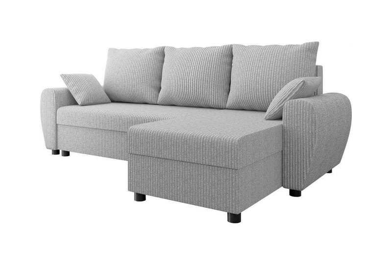 Fionara 3-seters Hjørnesovesofa - Grå - Møbler - Sofaer - Sovesofaer