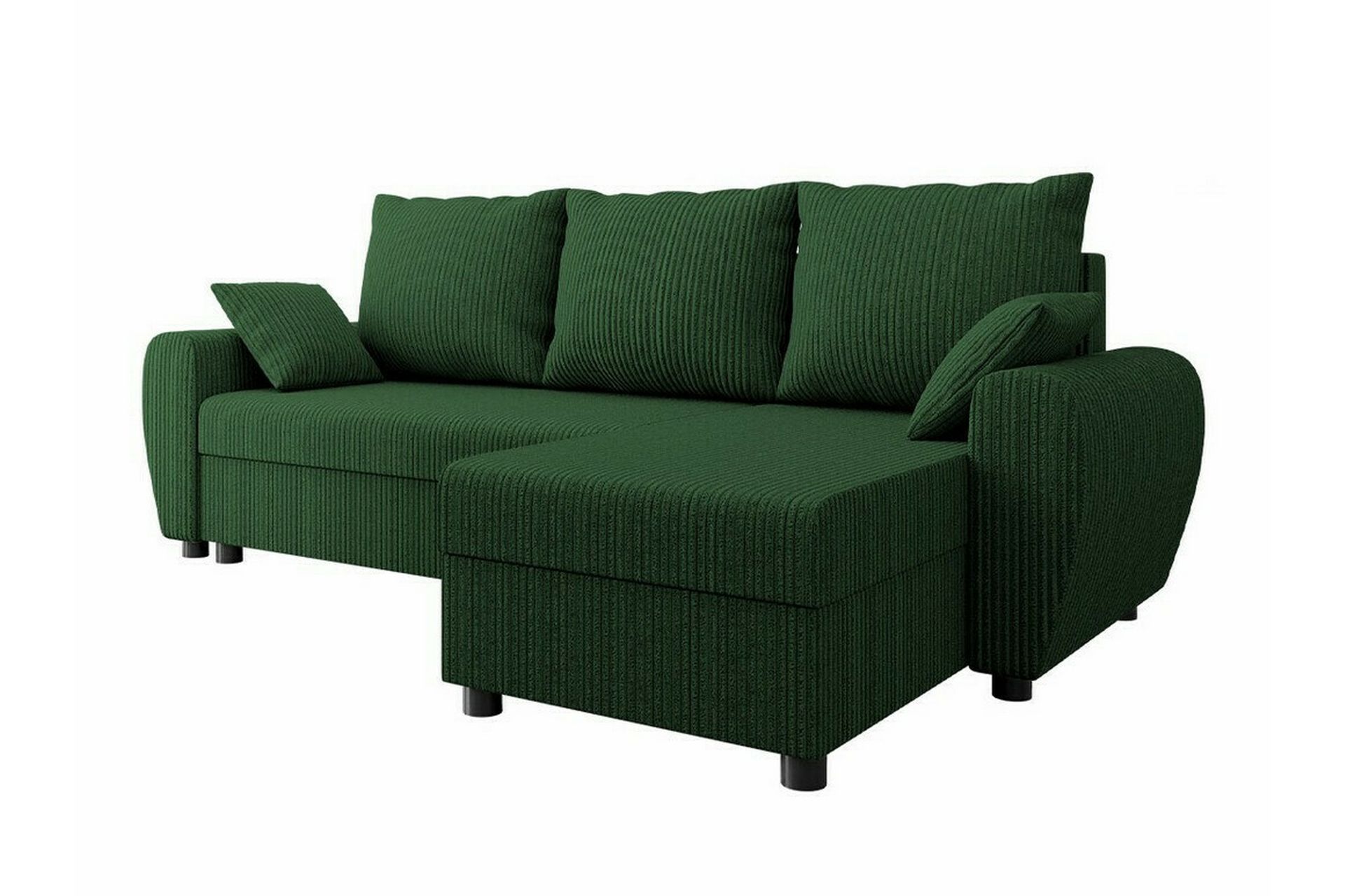 Fionara 3-seters Hjørnesovesofa - Grøn - Møbler - Sofaer - Sovesofaer