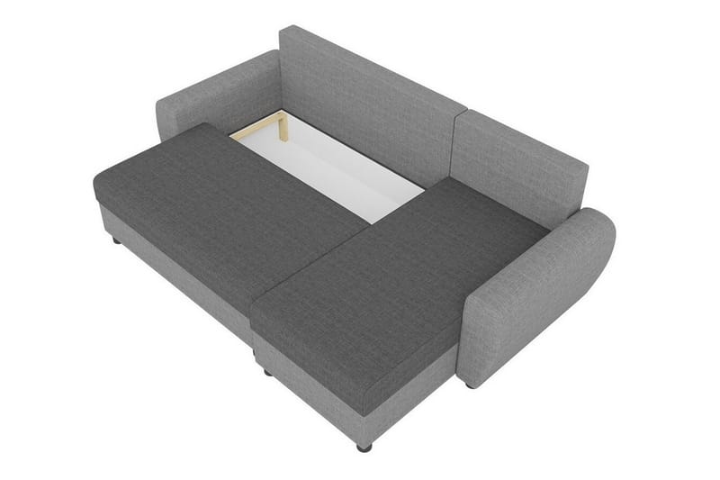 Fionara 3-seters Hjørnesovesofa - Lysegrå - Møbler - Sofaer - Sovesofaer