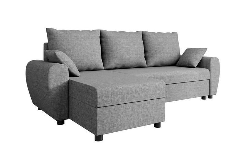 Fionara 3-seters Hjørnesovesofa - Lysegrå - Møbler - Sofaer - Sovesofaer