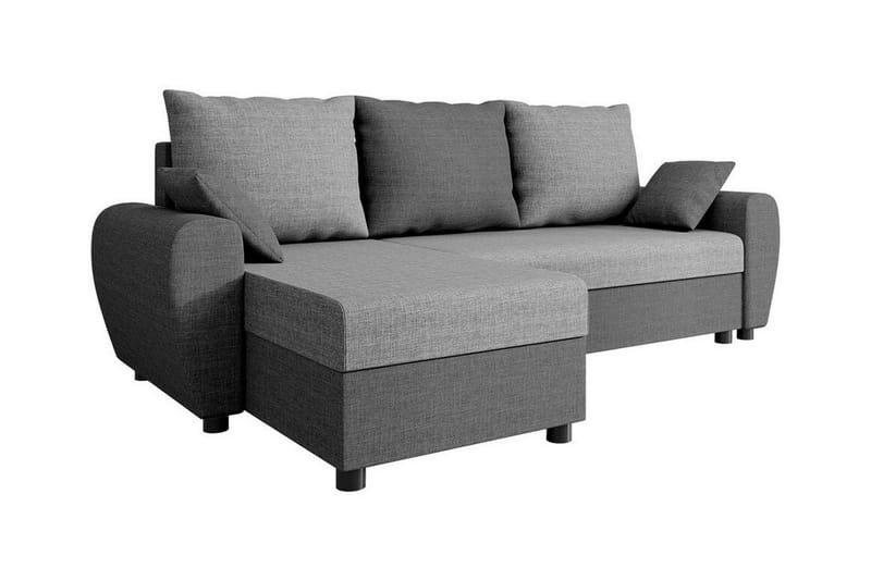 Fionara 3-seters Hjørnesovesofa - Lysegrå/Mørkegrå - Møbler - Sofaer - Sovesofaer