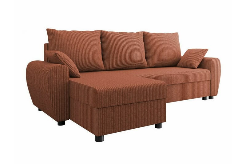 Fionara 3-seters Hjørnesovesofa - Rød - Møbler - Sofaer - Sovesofaer