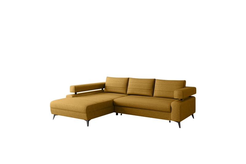 Fito Sovesofa med Sjeselong 3-seter - Gul - Møbler - Sofaer - Sovesofaer