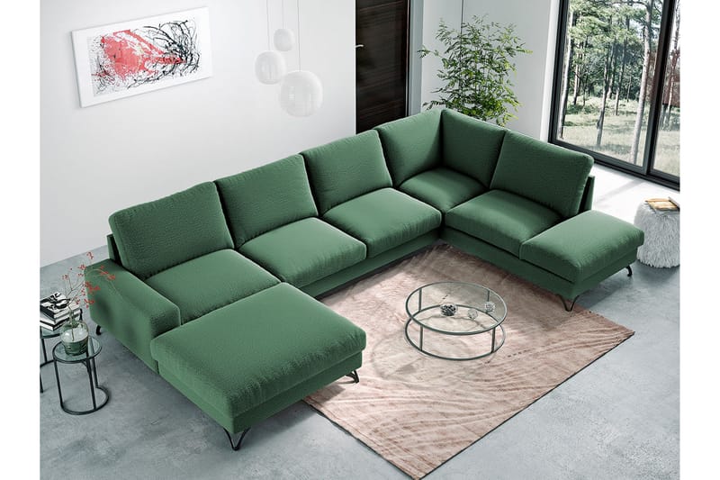 Flavio Hjørnesovesofa 367x214x91 cm - Møbler - Sofaer - Sovesofaer