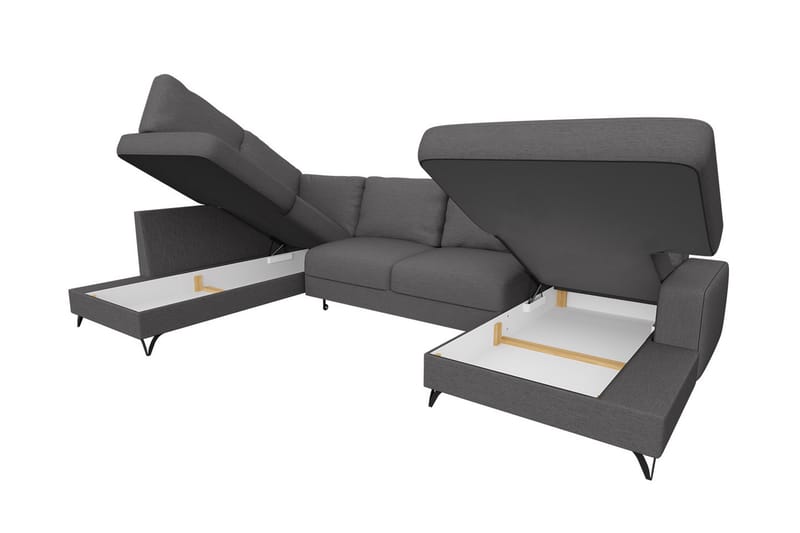 Flavio Hjørnesovesofa 367x214x91 cm - Møbler - Sofaer - Sovesofaer